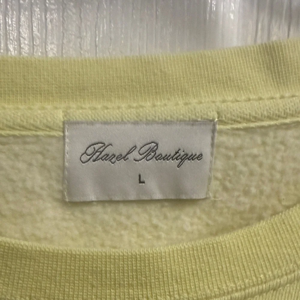 Hazel Light Yellow Crewneck Sweatshirt - Picture 2 of 3